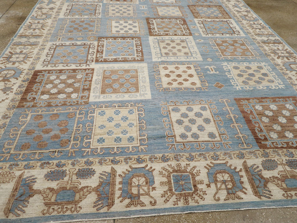 Modern East Turkestan Khotan Room Size Carpet, No.31765 - Gss
