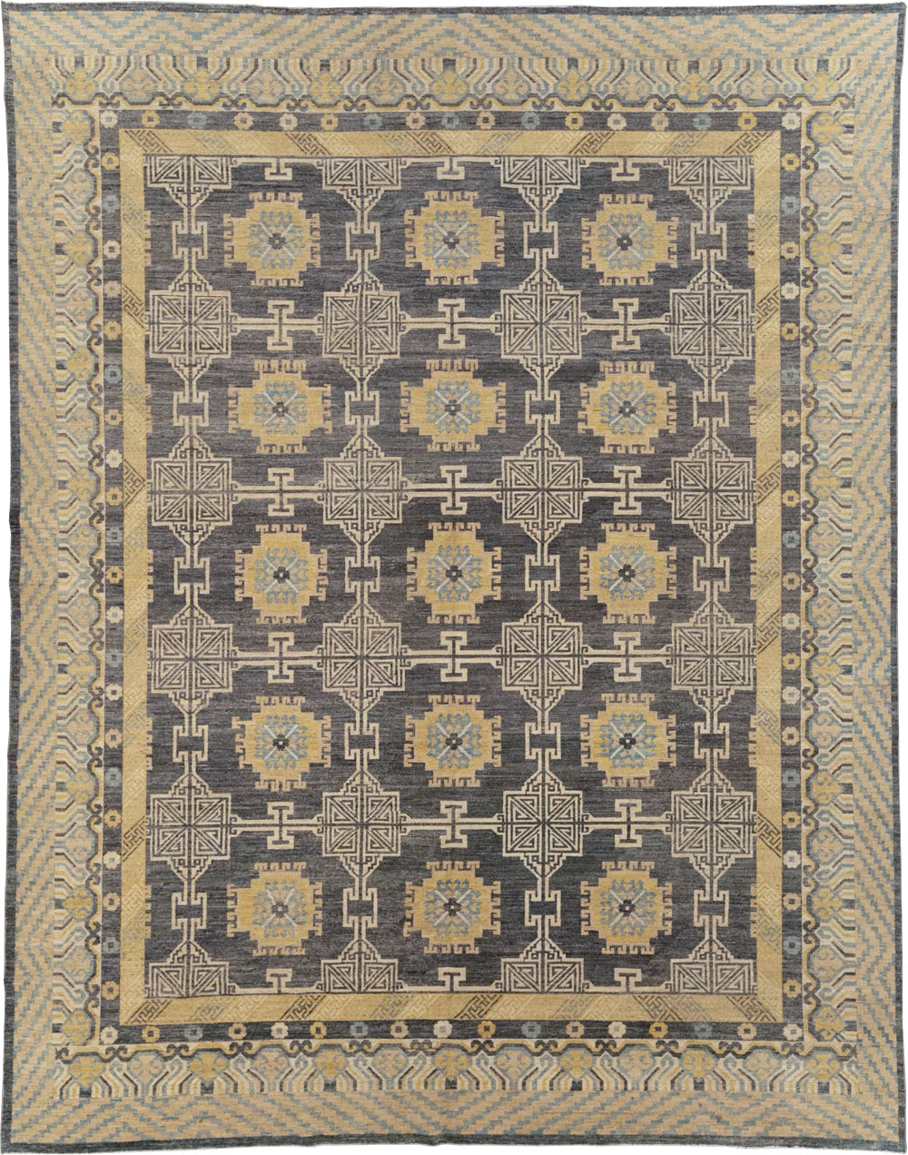 Modern East Turkestan Khotan Room Size Carpet, No.31767 - Gss