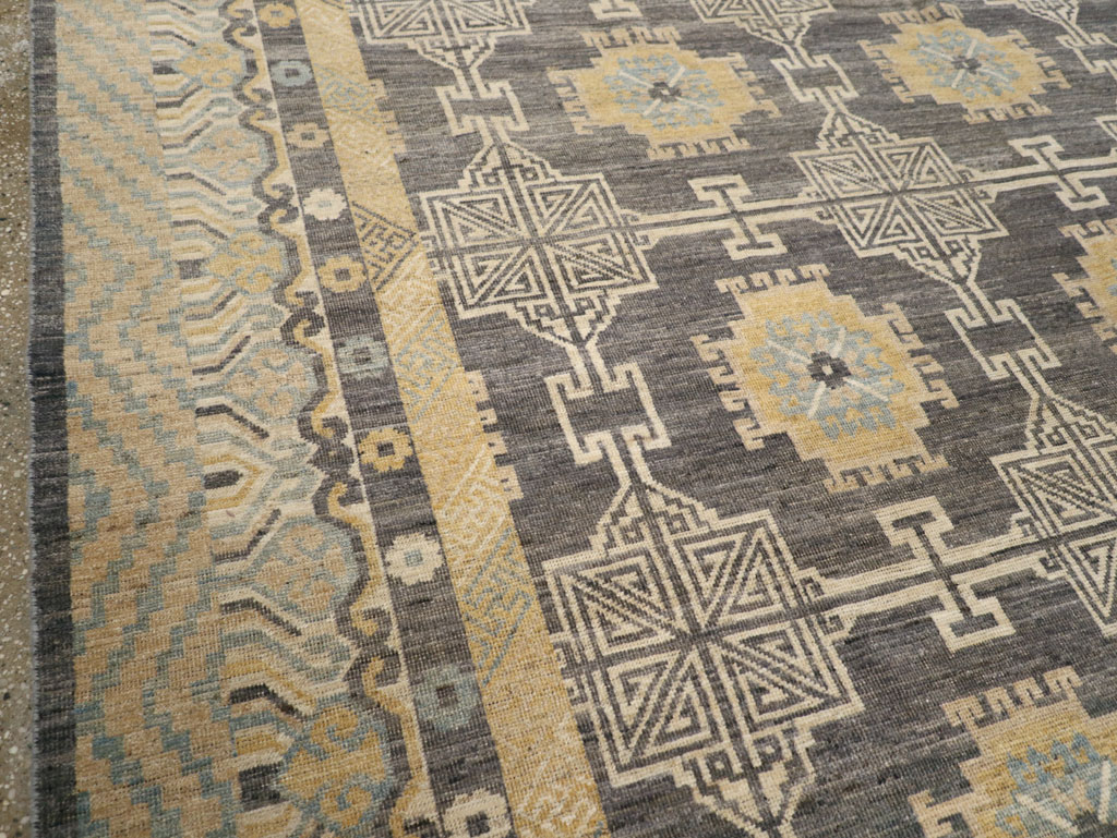 Modern East Turkestan Khotan Room Size Carpet, No.31767 - Gss