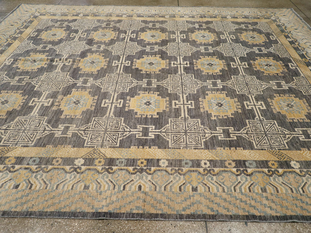 Modern East Turkestan Khotan Room Size Carpet, No.31767 - Gss