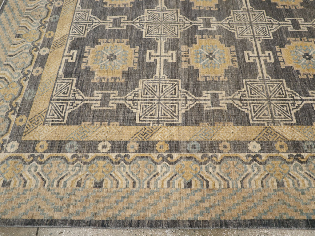 Modern East Turkestan Khotan Room Size Carpet, No.31767 - Gss