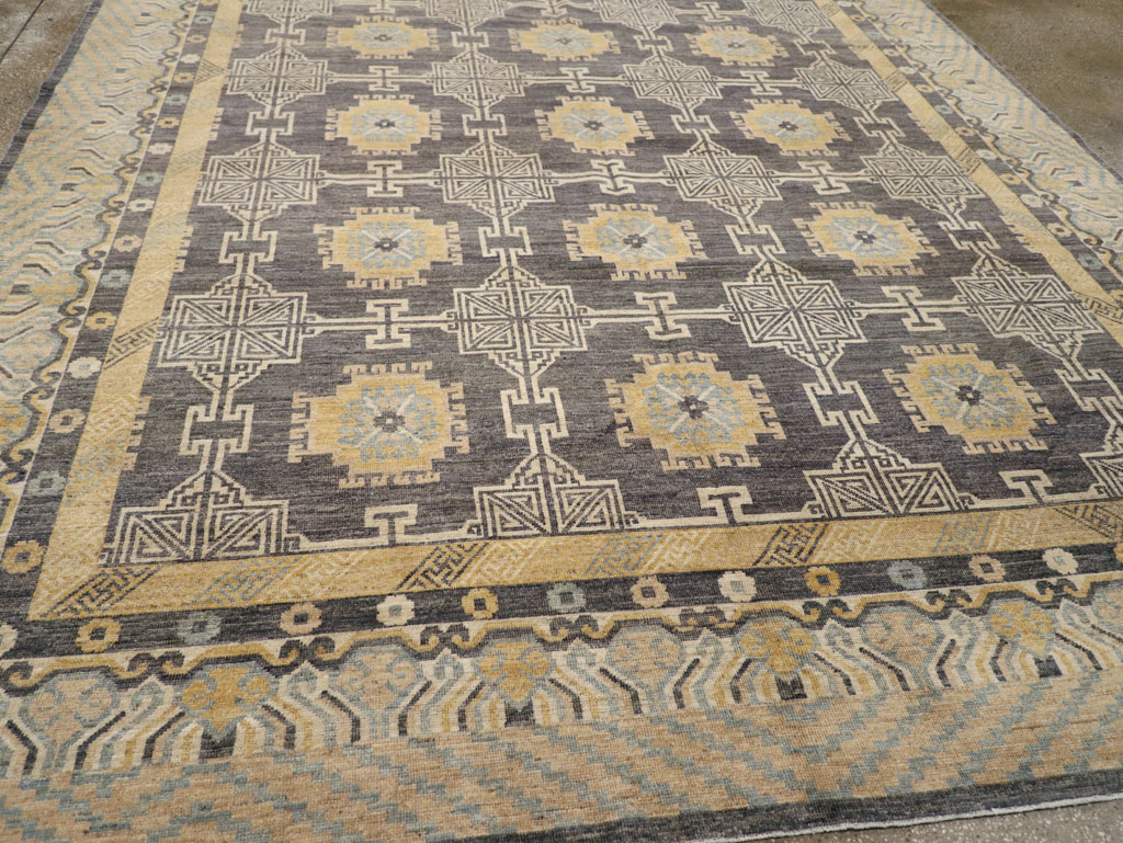 Modern East Turkestan Khotan Room Size Carpet, No.31767 - Gss
