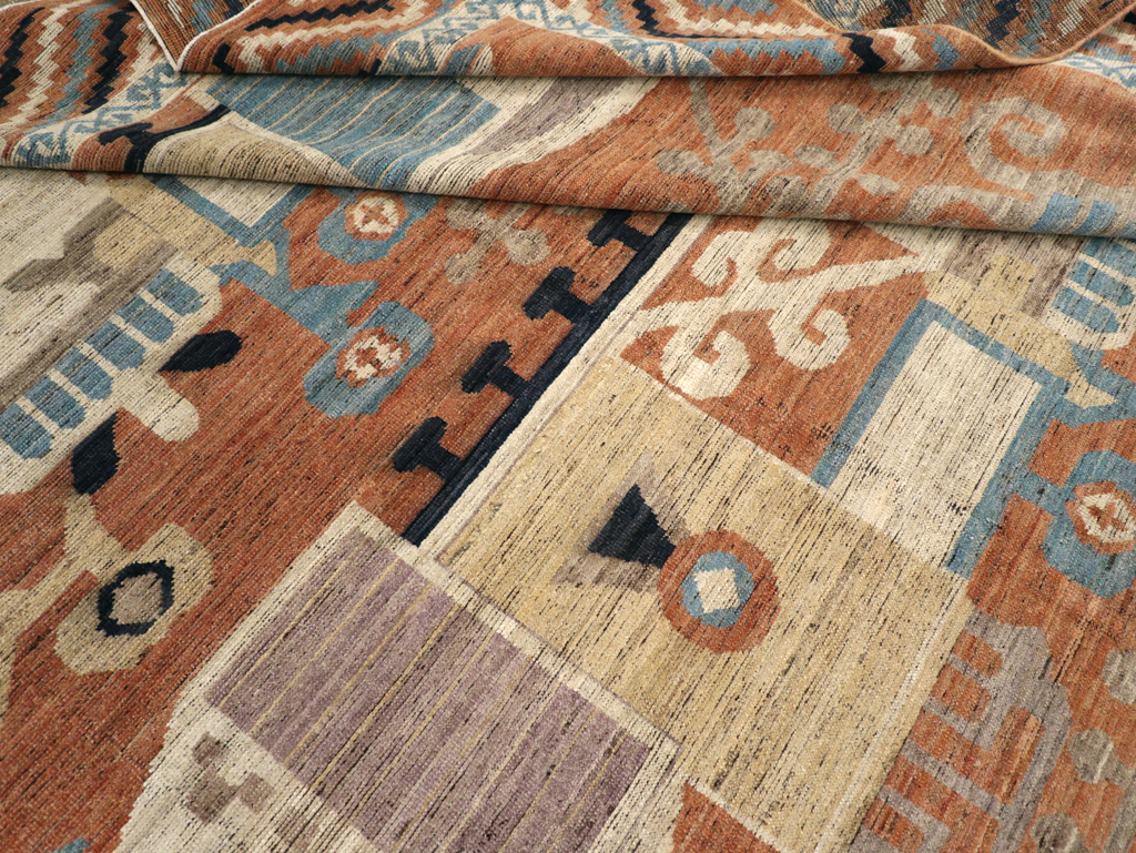 Modern East Turkestan Khotan Room Size Carpet, No.31768 - Gss