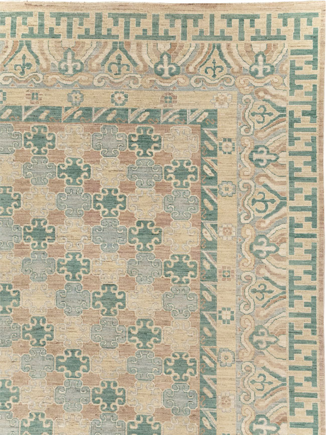 Modern East Turkestan Khotan Large Room Size Carpet, No.31769 - Gss