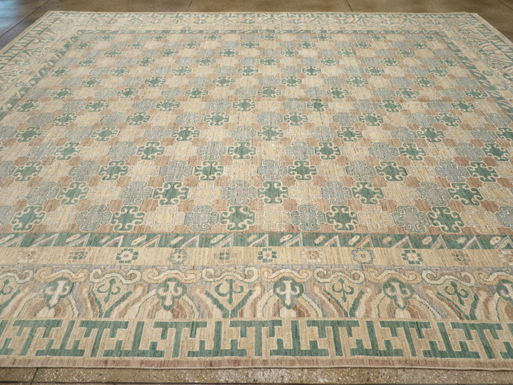 Modern East Turkestan Khotan Large Room Size Carpet, No.31769 - Gss