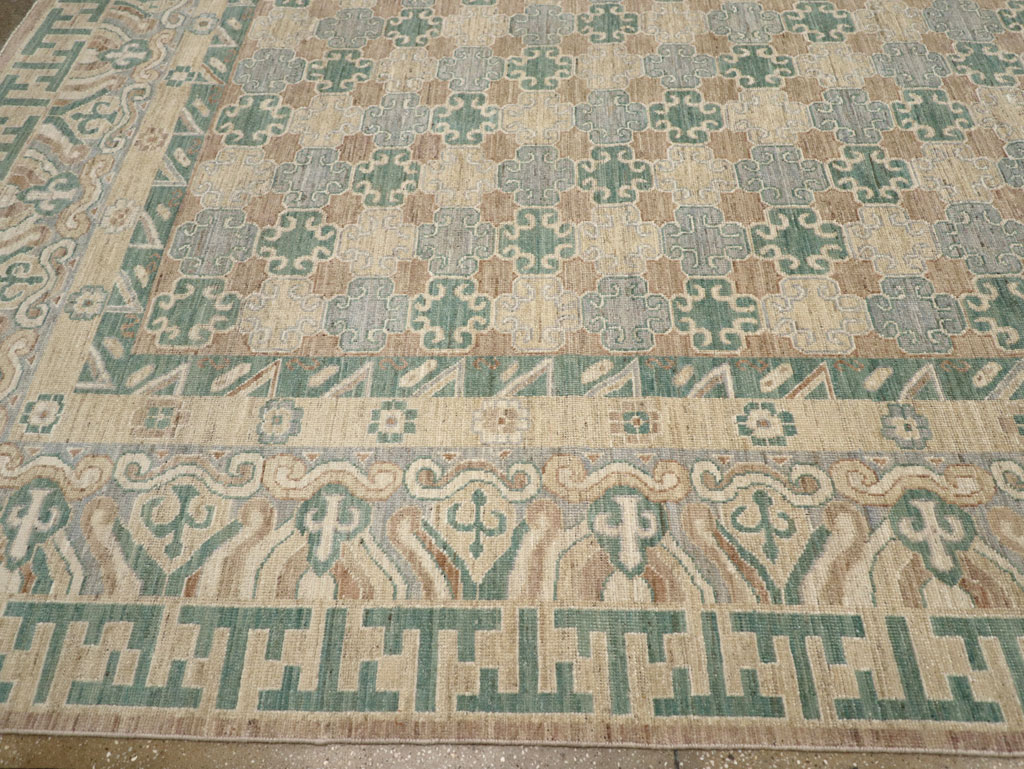 Modern East Turkestan Khotan Large Room Size Carpet, No.31769 - Gss