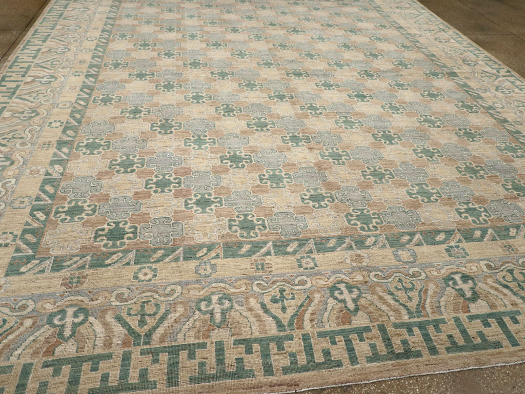 Modern East Turkestan Khotan Large Room Size Carpet, No.31769 - Gss