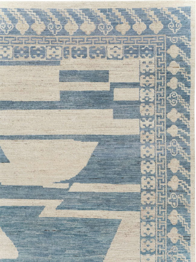 Modern East Turkestan Khotan Room Size Carpet, No.31771 - Gss