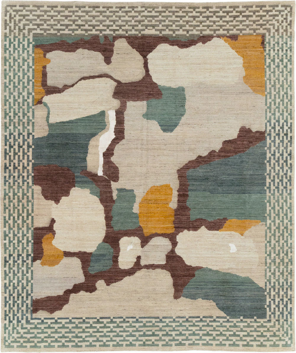 Modern East Turkestan Khotan Small Room Size Carpet, No.31773 - Gss