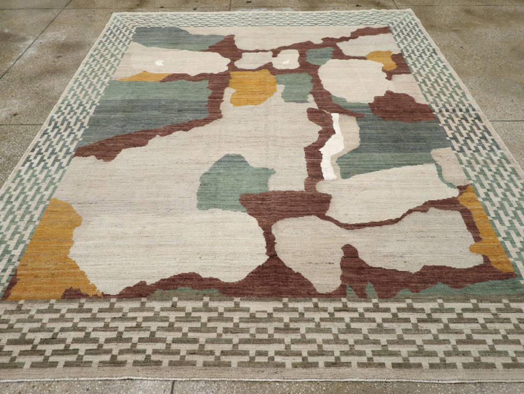 Modern East Turkestan Khotan Small Room Size Carpet, No.31773 - Gss