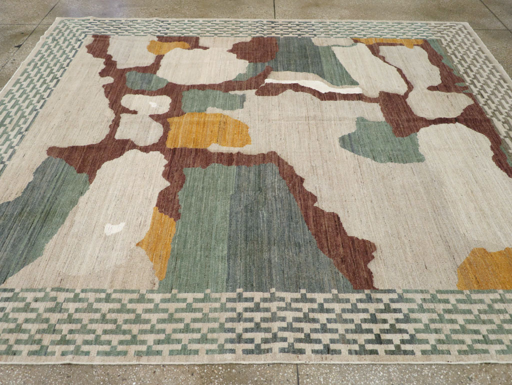 Modern East Turkestan Khotan Small Room Size Carpet, No.31773 - Gss