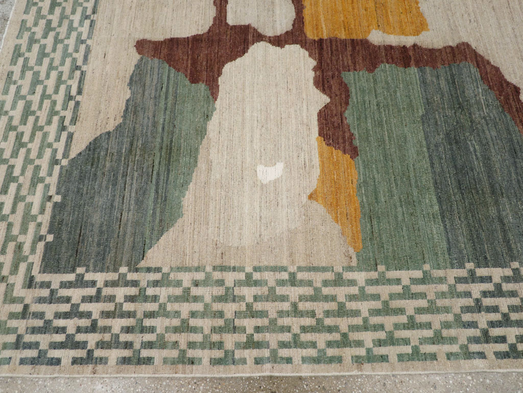 Modern East Turkestan Khotan Small Room Size Carpet, No.31773 - Gss