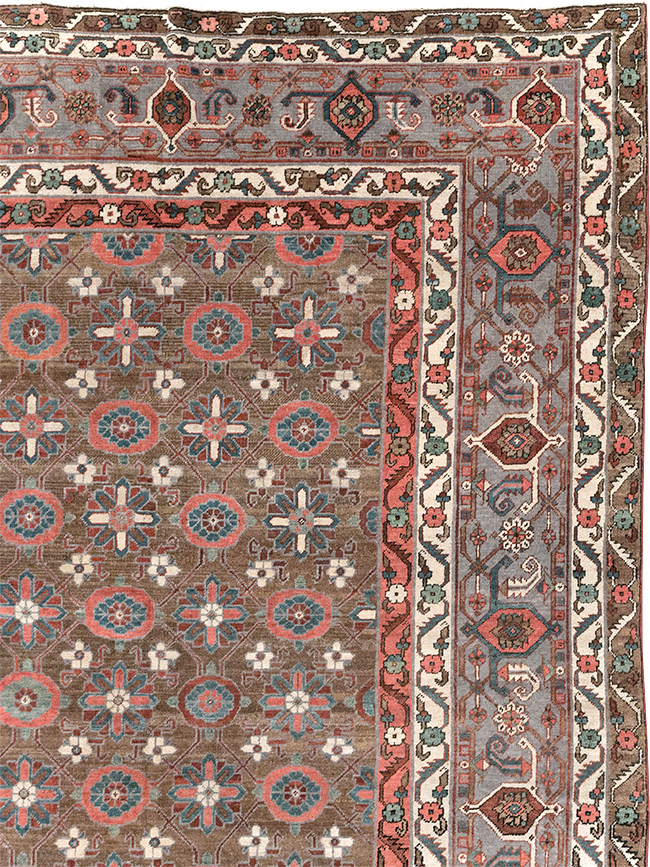 Antique Persian Heriz Large Carpet, No.31774 - Gss
