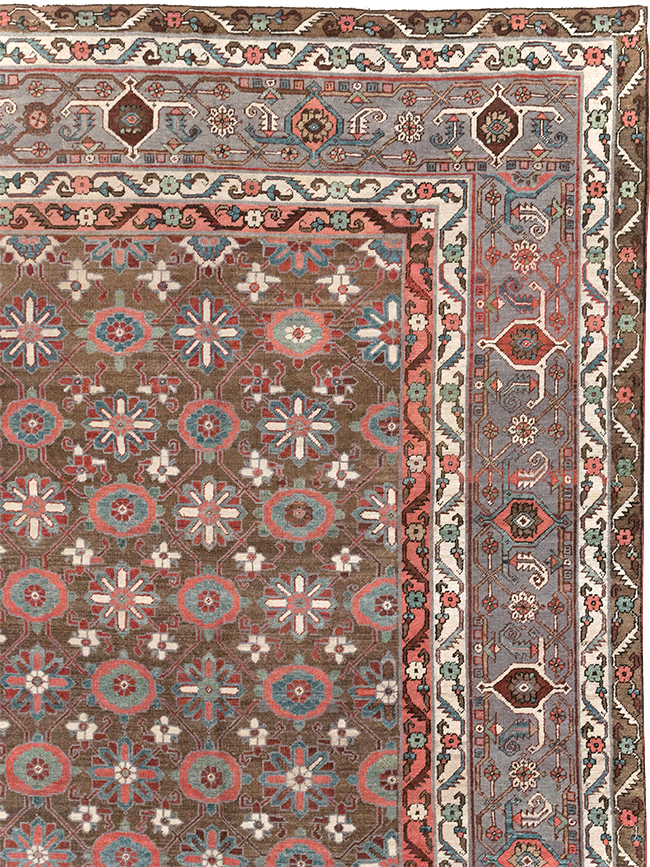 Antique Persian Heriz Large Carpet, No.31774 - Gss