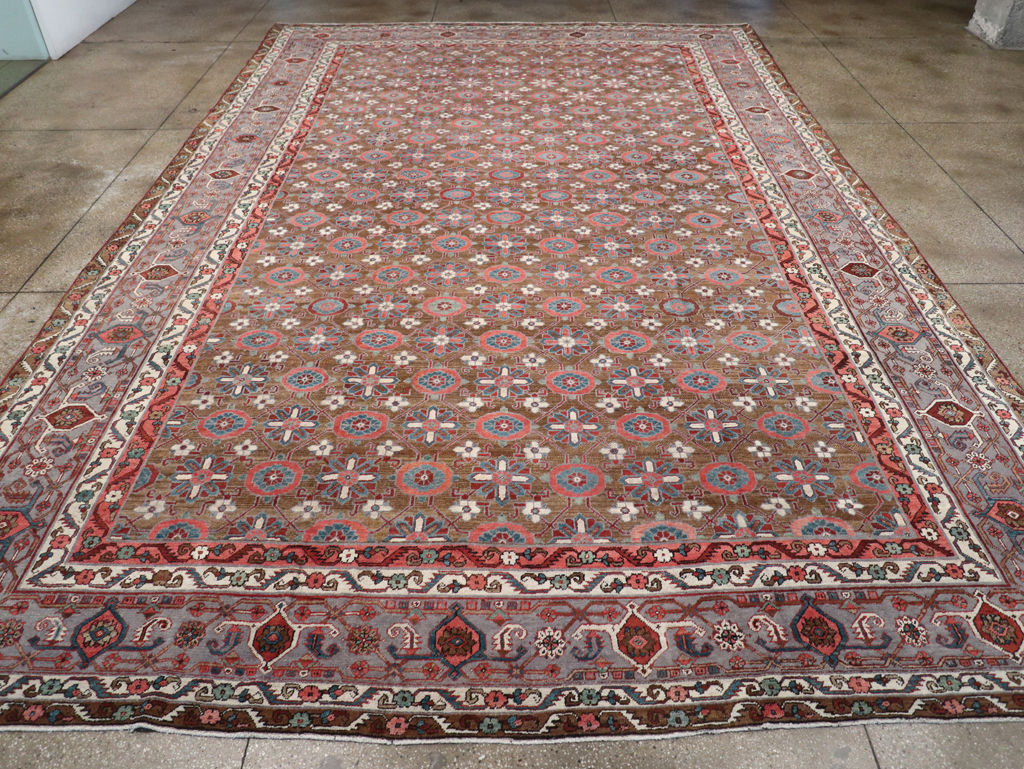 Antique Persian Heriz Large Carpet, No.31774 - Gss