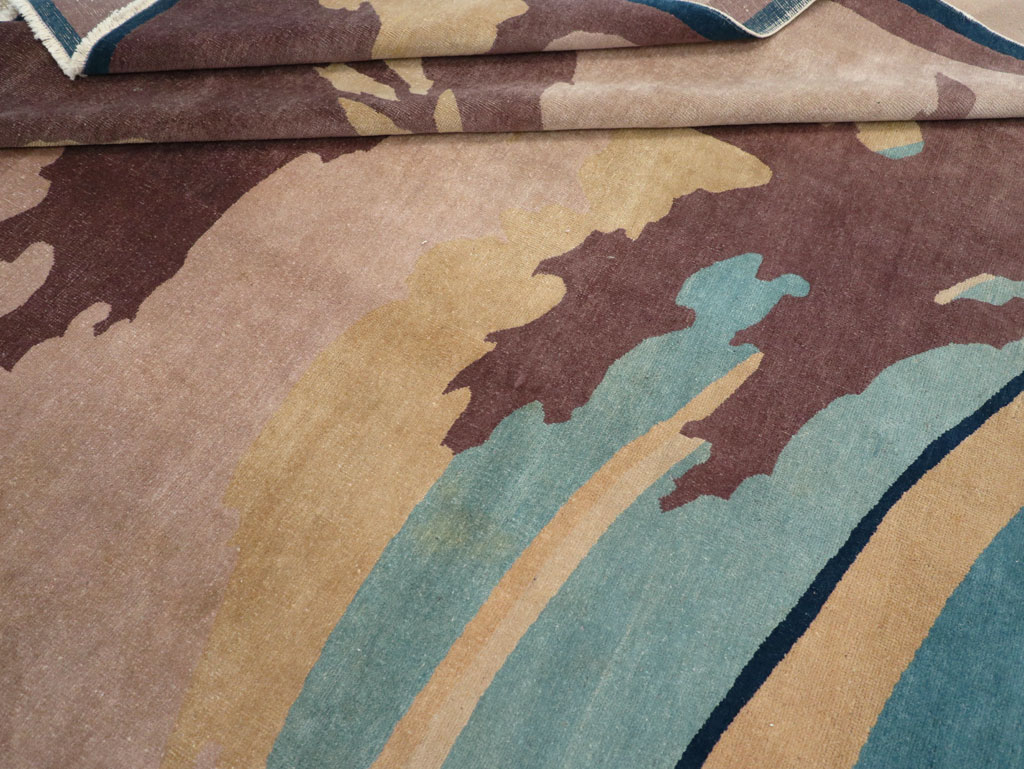 Vintage Chinese Art Deco Room Size Carpet, No.31780 - Gss