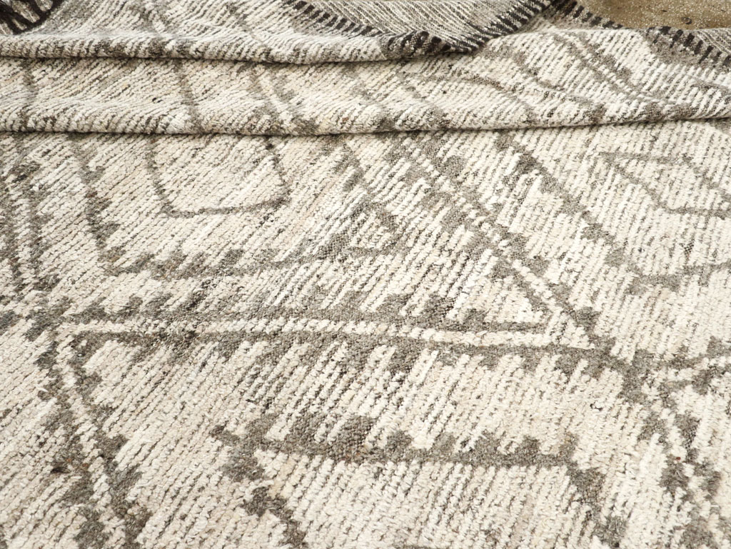 Contemporary Moroccan Inspired Turkish Large Room Size Carpet, No.31786 - Gss