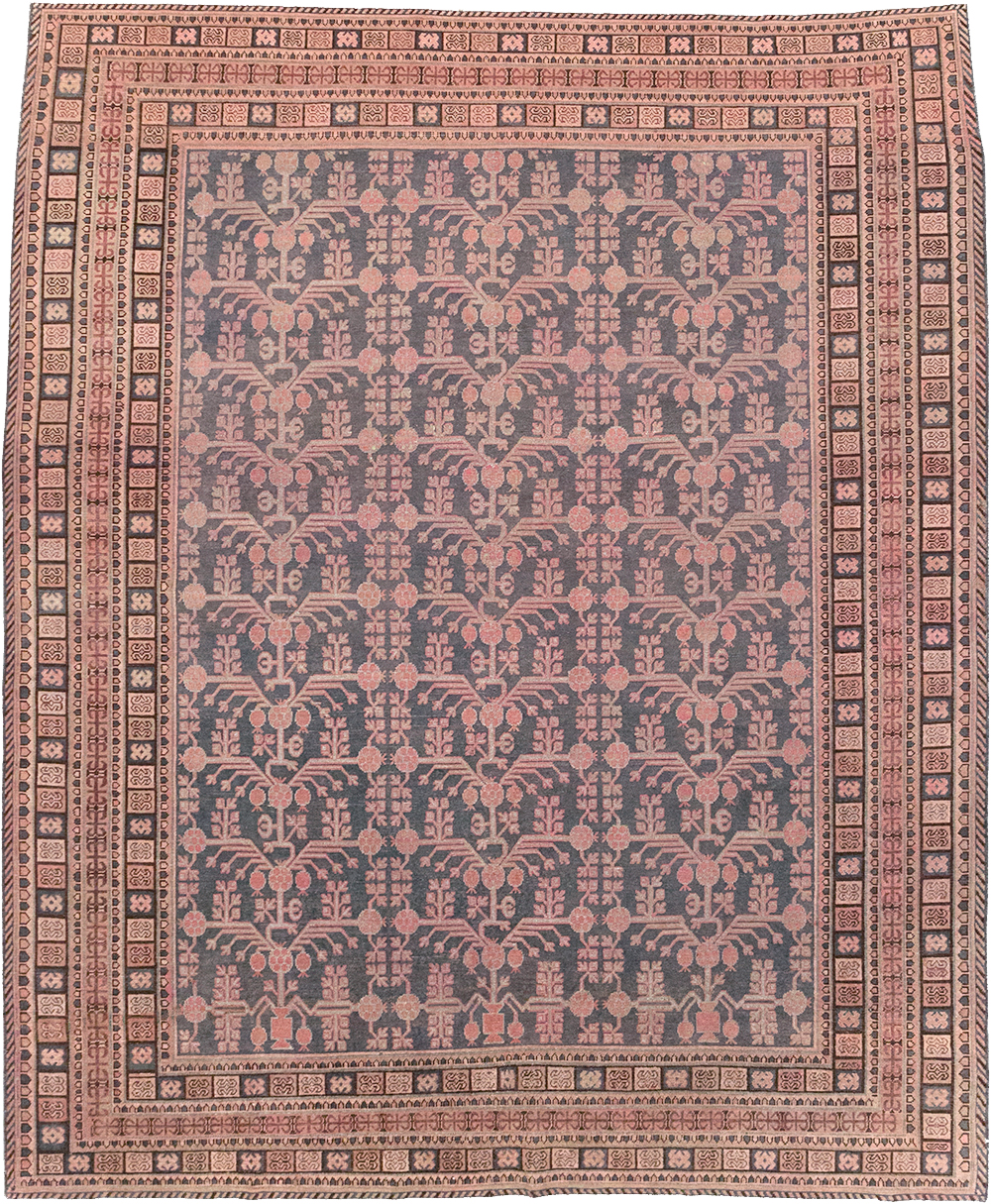 Antique East Turkestan Khotan Room Size Carpet, No.31787 - Gss
