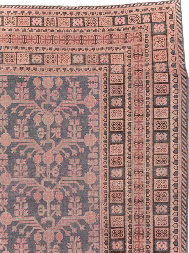Antique East Turkestan Khotan Room Size Carpet, No.31787 - Gss
