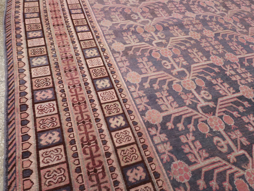 Antique East Turkestan Khotan Room Size Carpet, No.31787 - Gss