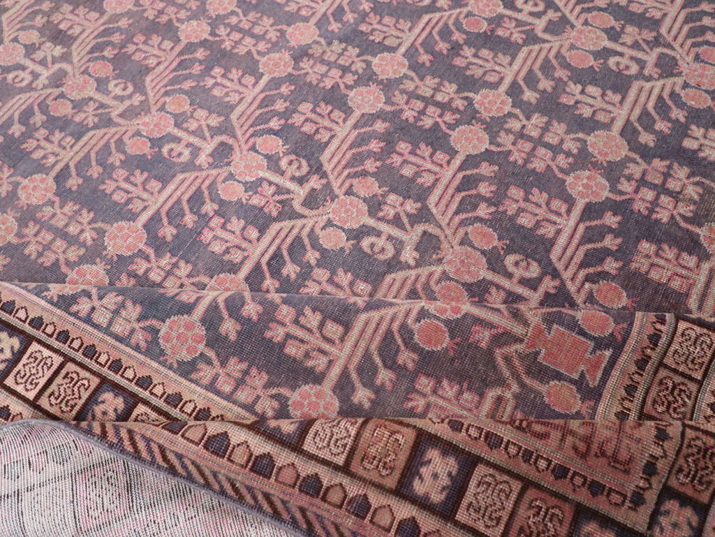 Antique East Turkestan Khotan Room Size Carpet, No.31787 - Gss