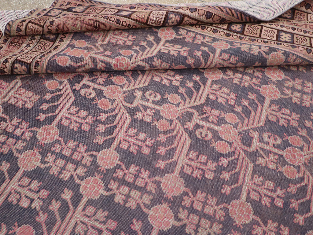 Antique East Turkestan Khotan Room Size Carpet, No.31787 - Gss