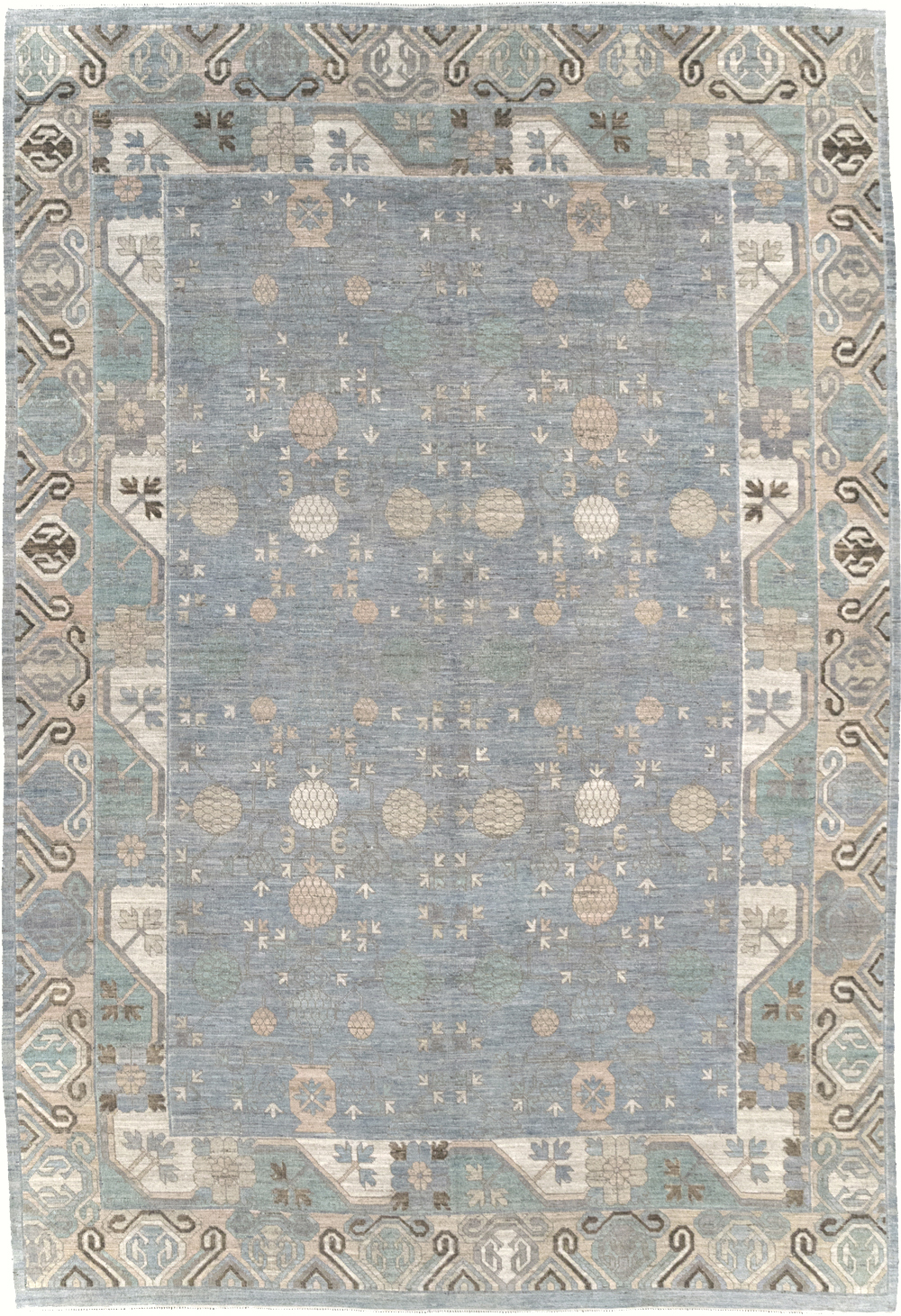 Modern East Turkestan Khotan Room Size Carpet, No.31789 - Gss