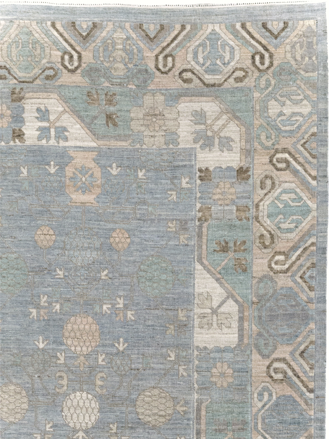 Modern East Turkestan Khotan Room Size Carpet, No.31789 - Gss