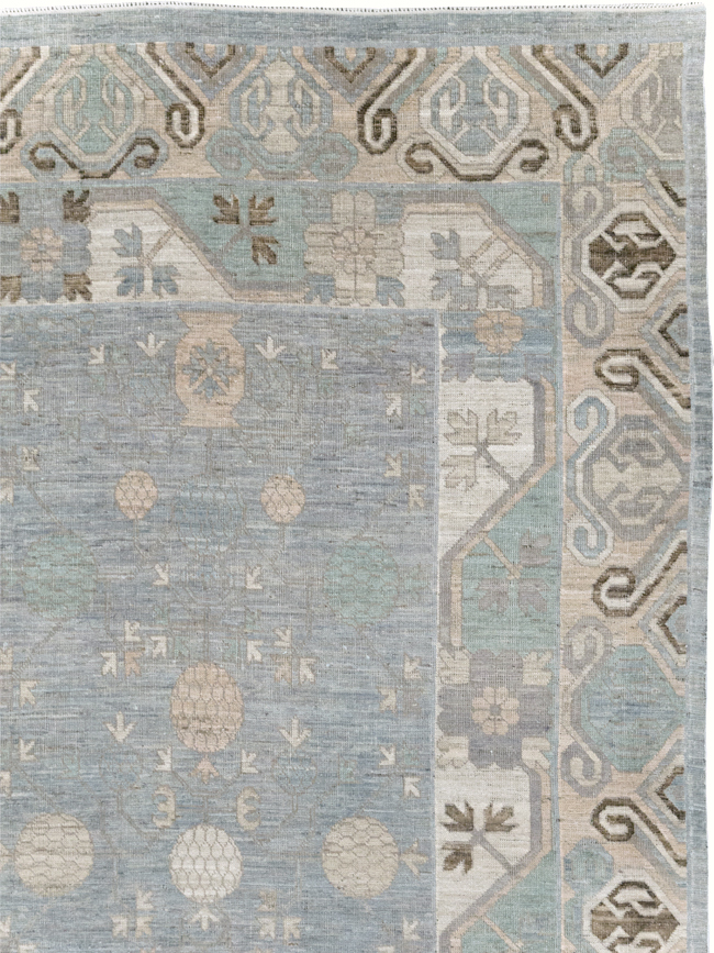 Modern East Turkestan Khotan Room Size Carpet, No.31789 - Gss