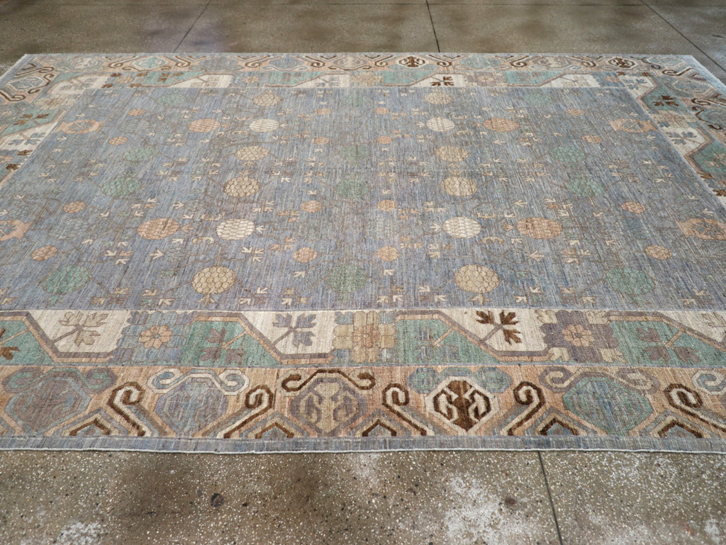 Modern East Turkestan Khotan Room Size Carpet, No.31789 - Gss