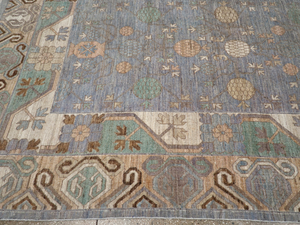 Modern East Turkestan Khotan Room Size Carpet, No.31789 - Gss