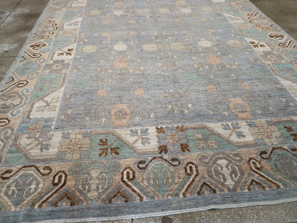 Modern East Turkestan Khotan Room Size Carpet, No.31789 - Gss