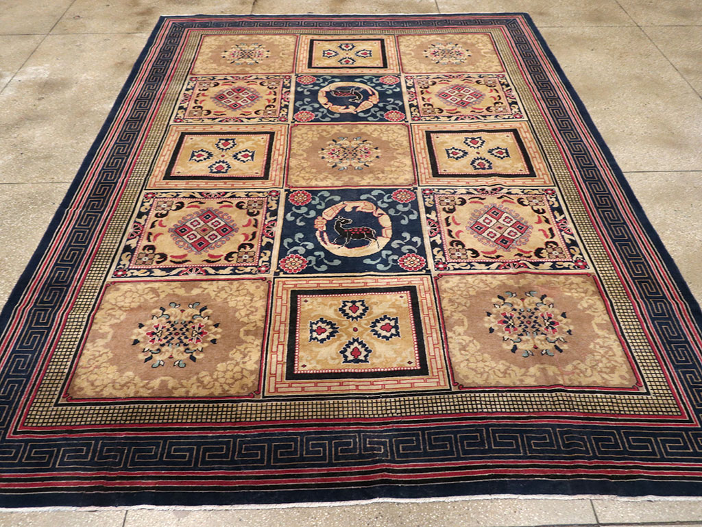 Antique Indian Khotan Room Size Carpet, No.31793 - Gss