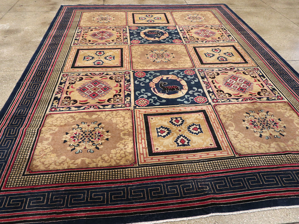 Antique Indian Khotan Room Size Carpet, No.31793 - Gss