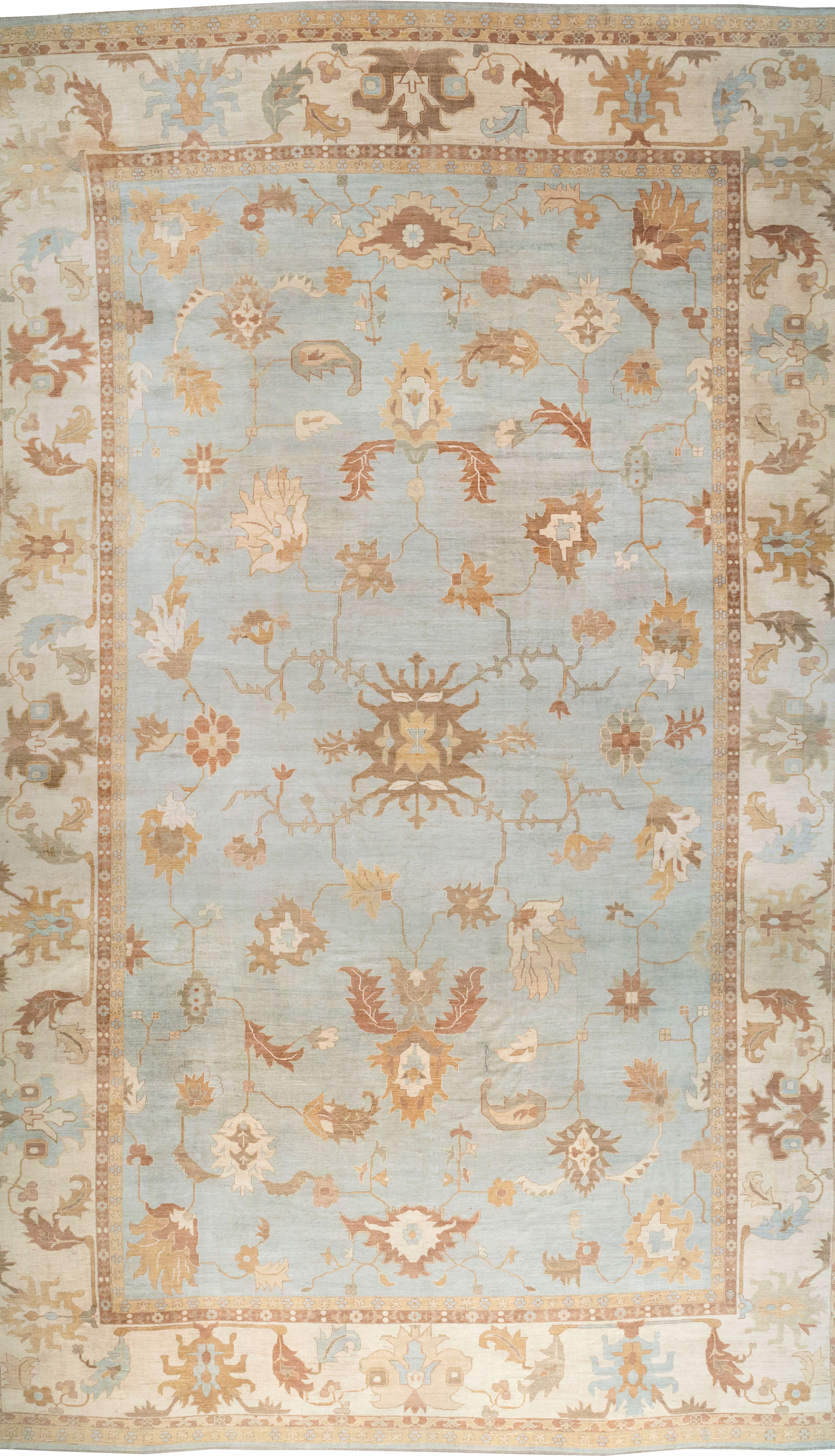 Modern Turkish Oushak Oversize Carpet, No.31795 - Gss