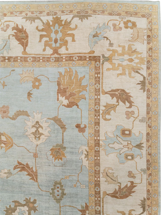 Modern Turkish Oushak Oversize Carpet, No.31795 - Gss