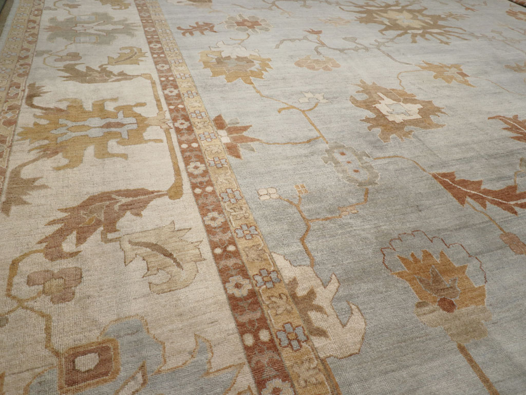 Modern Turkish Oushak Oversize Carpet, No.31795 - Gss
