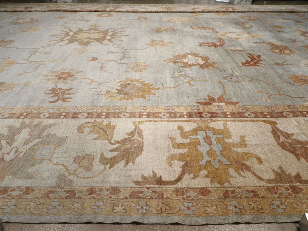 Modern Turkish Oushak Oversize Carpet, No.31795 - Gss