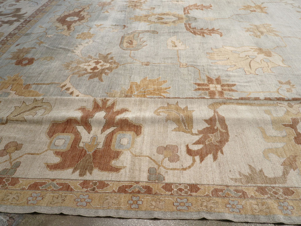 Modern Turkish Oushak Oversize Carpet, No.31795 - Gss