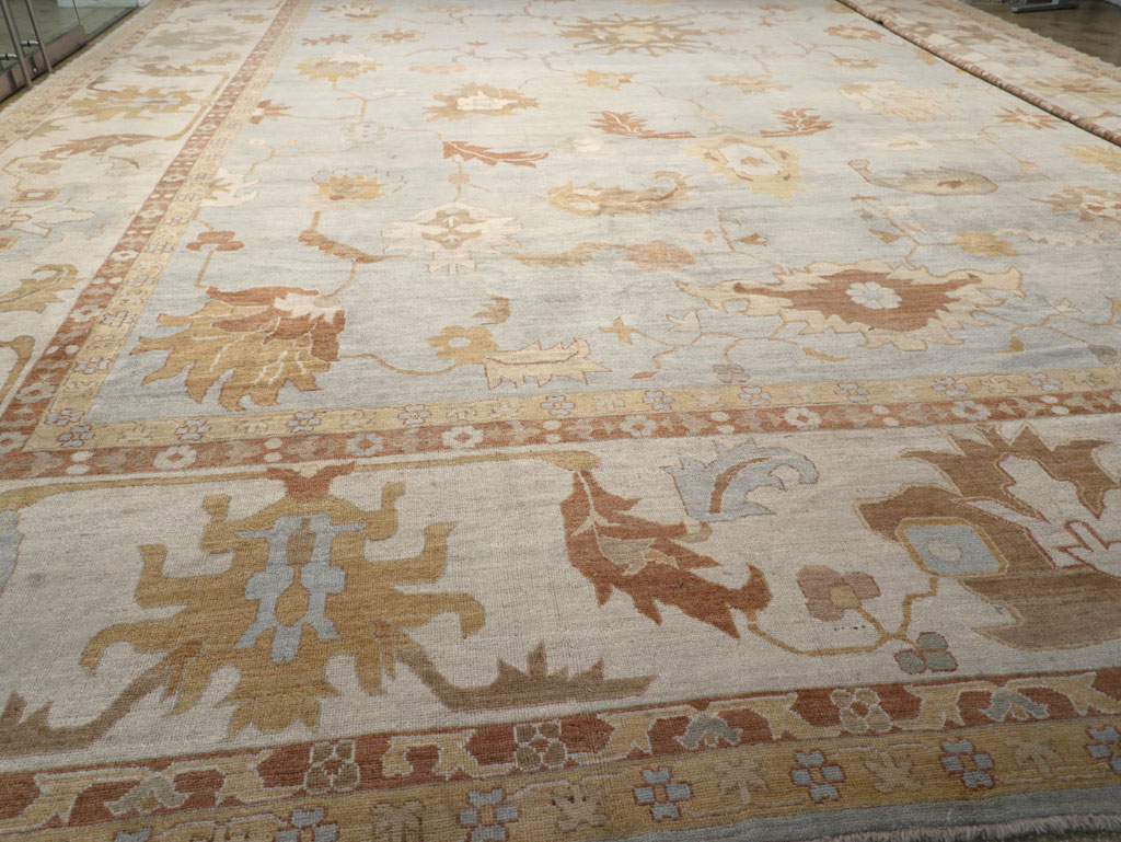 Modern Turkish Oushak Oversize Carpet, No.31795 - Gss