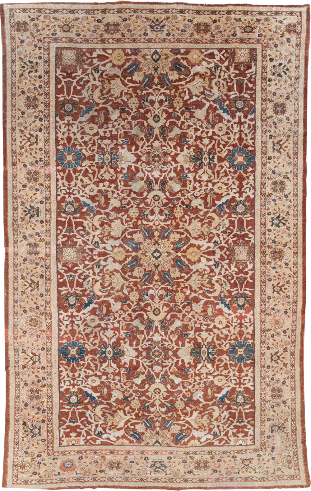 Antique Persian Mahal Oversize Carpet, No.31796 - Gss