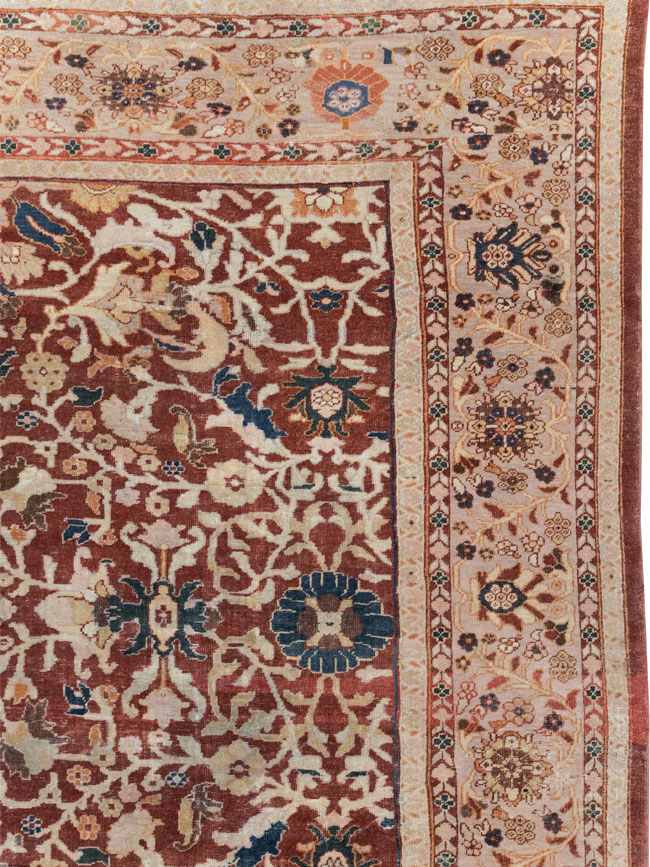 Antique Persian Mahal Oversize Carpet, No.31796 - Gss