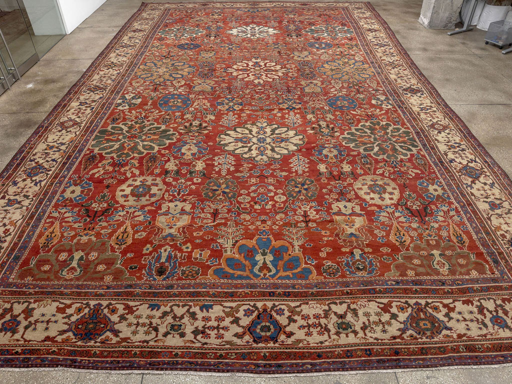 Antique Persian Sultanabad Oversize Carpet, No.31803 - Gss