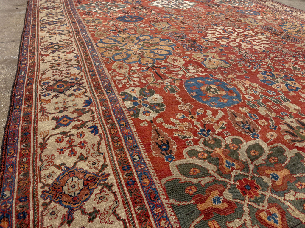 Antique Persian Sultanabad Oversize Carpet, No.31803 - Gss