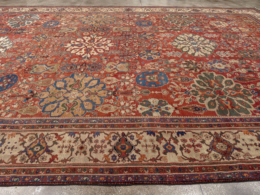 Antique Persian Sultanabad Oversize Carpet, No.31803 - Gss