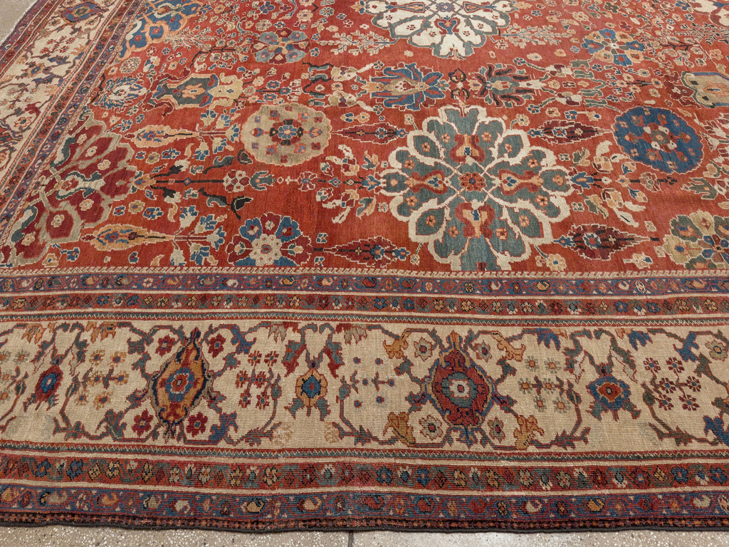 Antique Persian Sultanabad Oversize Carpet, No.31803 - Gss
