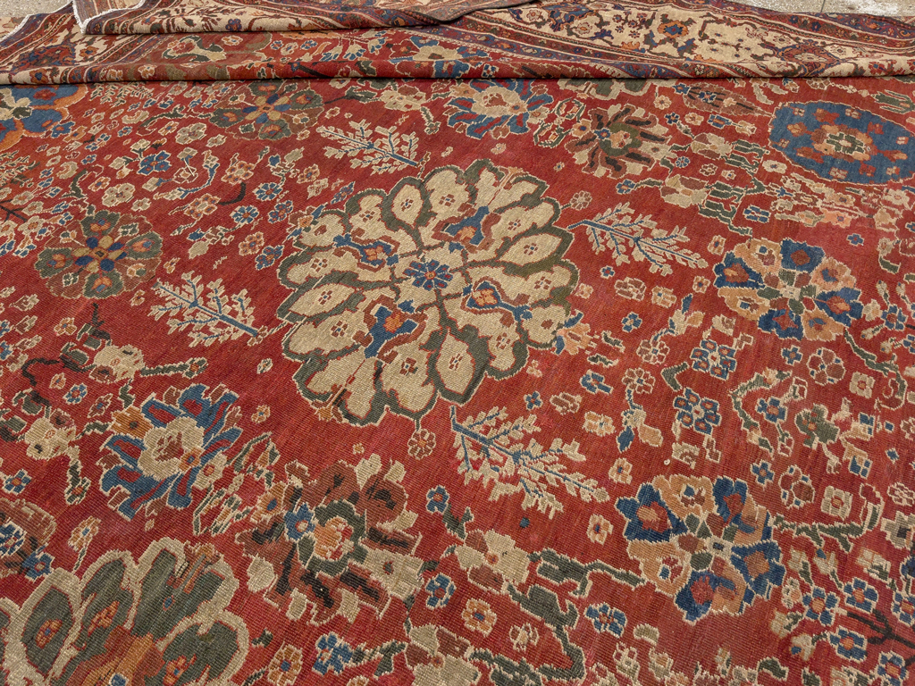 Antique Persian Sultanabad Oversize Carpet, No.31803 - Gss