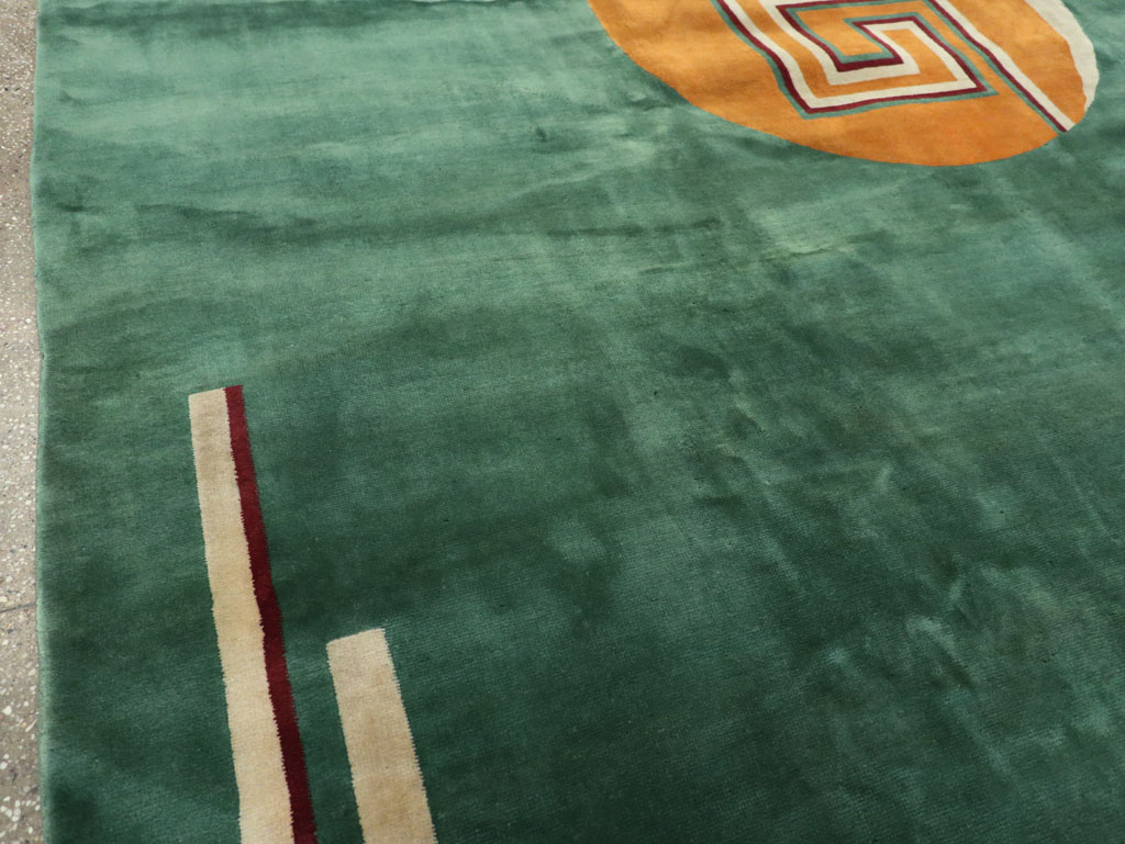 Vintage Chinese Art Deco Room Size Carpet, No.31804 - Gss