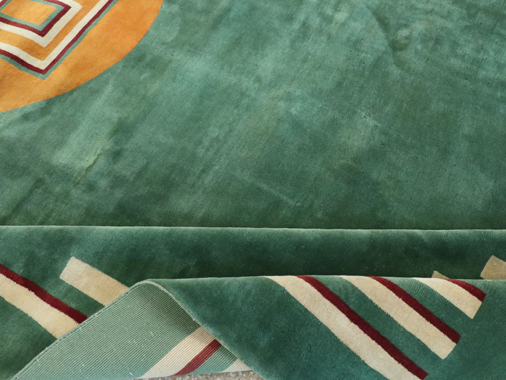 Vintage Chinese Art Deco Room Size Carpet, No.31804 - Gss