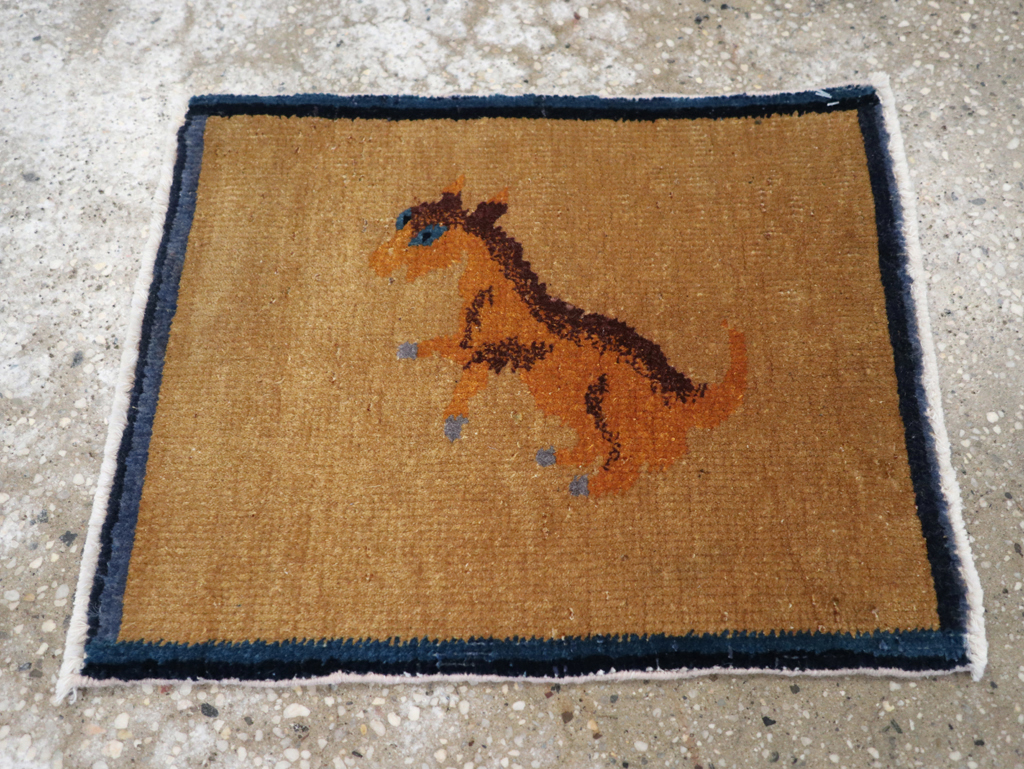 Vintage Chinese Pictorial Rug, No.31813 - Gss